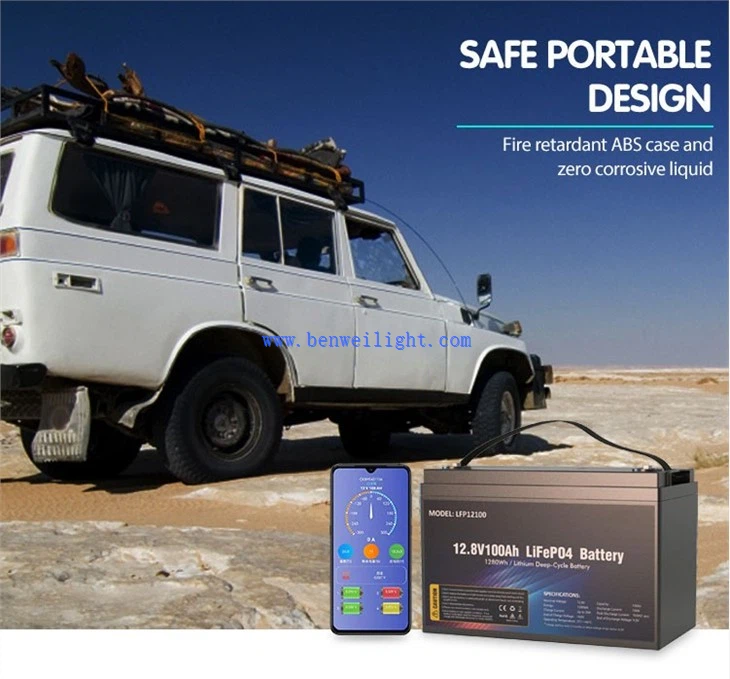 Baterai 12V 100Ah Lithium Iron Phosphate LiFePO4