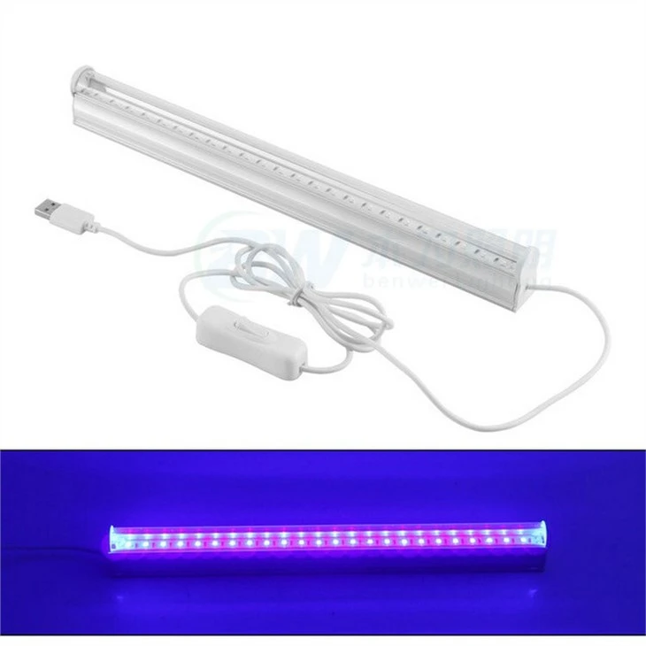 LED fluorescent UV black light tube bulb