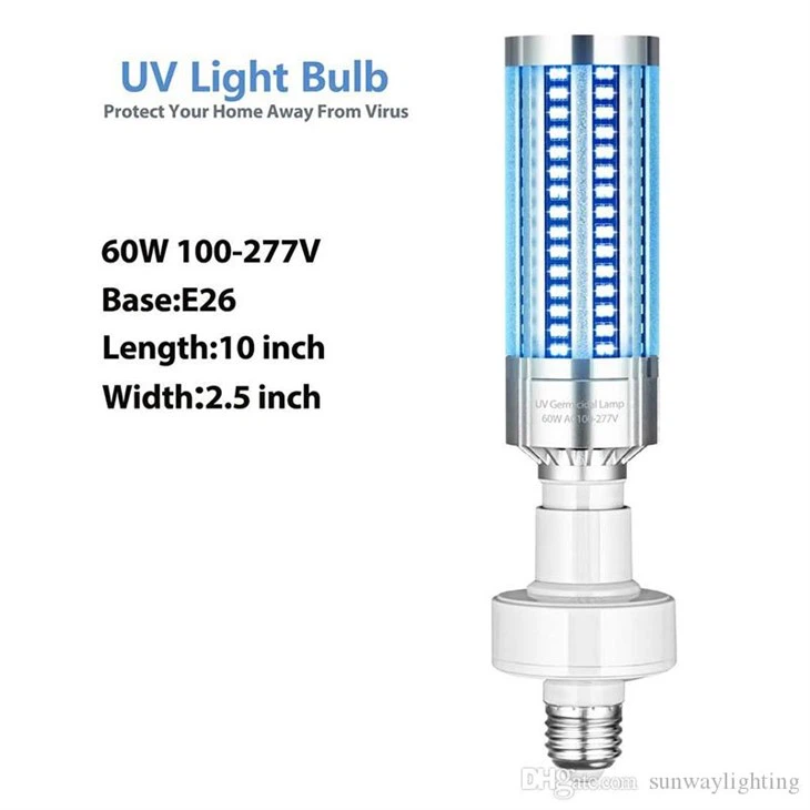 Bohlam LED Pembunuh Kuman UVC 60W