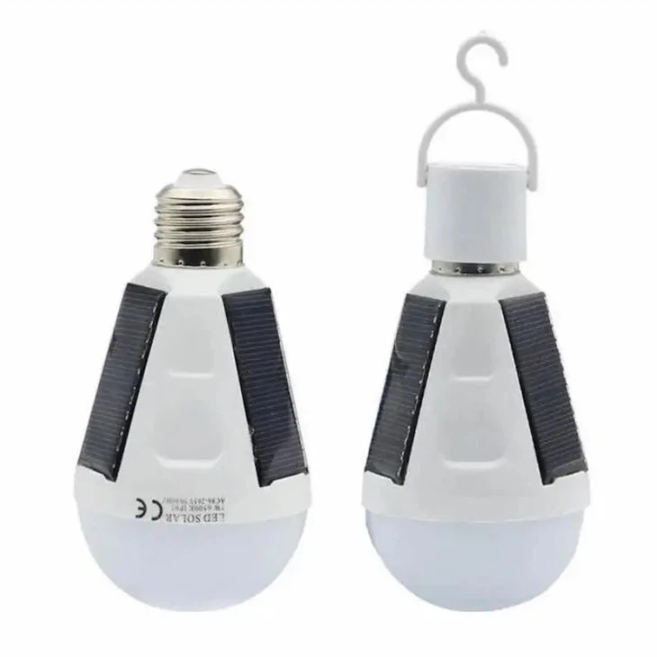 Bola Lampu LED 12W Tenaga Surya Isi Ulang