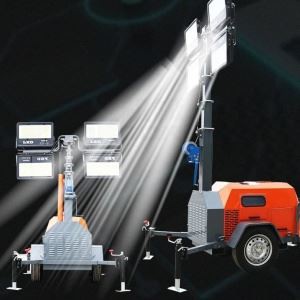 LED Mobile/Trailer LED Hydraulic Diesel Lighting Tower