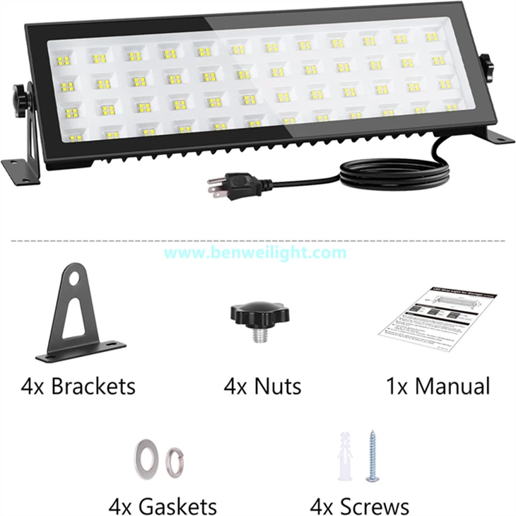 100W 13000LM 6000K Waterproof LED Shop Light With Plug high quality