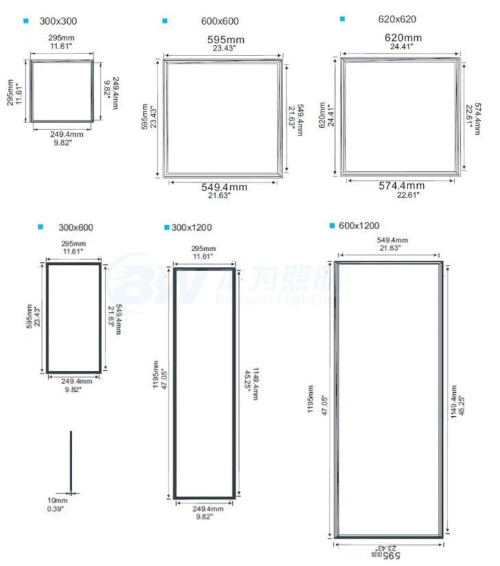 Lampu Panel LED Backlit Tersembunyi 12W