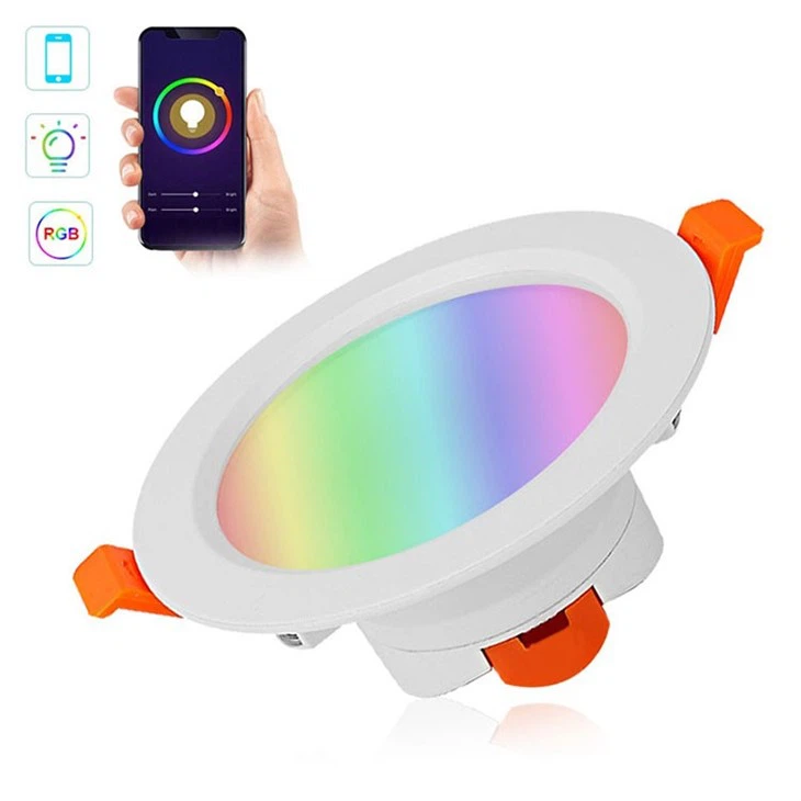 24W Smart Multi Color Dimmable RGB Round LED Panel Light suppliers