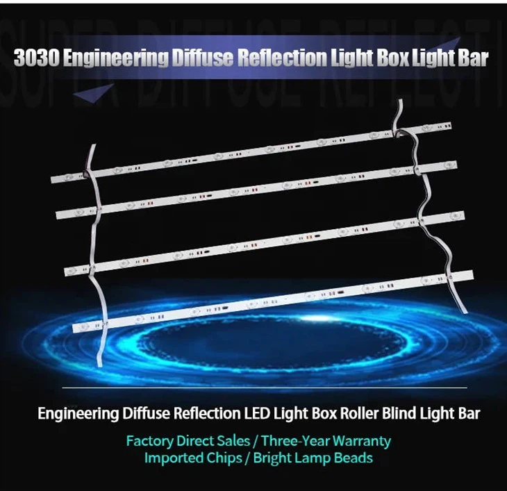 Strip Keras Lampu Latar Kisi DC12V Dengan SMD3030