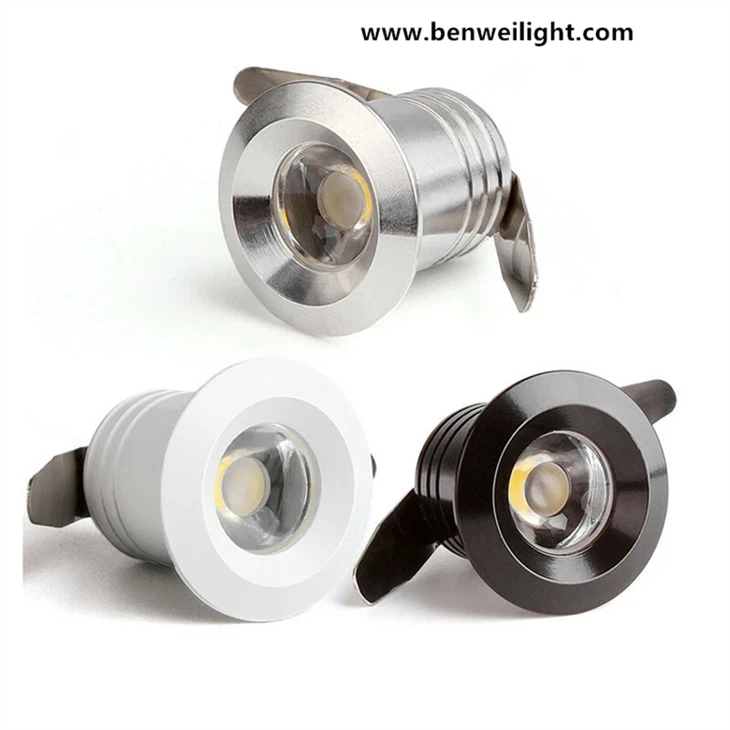 Lampu Downlight LED Mini Lampu Sorot Bawah Kabinet 1W Lampu Langit-langit Tersembunyi 110V-240V