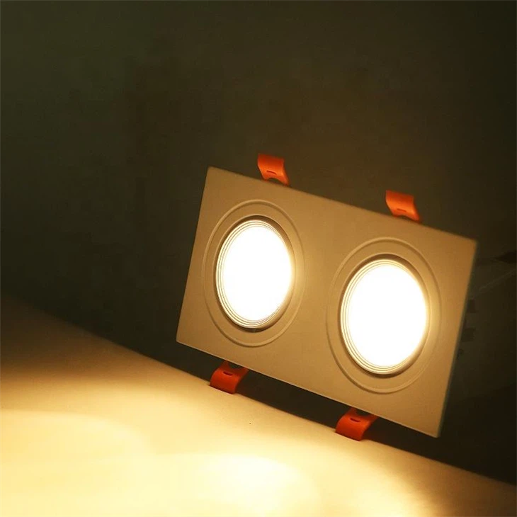 Recessed LED Downlight - Square COB Spotlight (Single/Double/Triple Head) factory