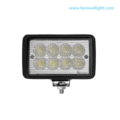 Lampu Banjir LED 40W, 6" Persegi Panjang, Die-Aluminium Cor, Lampu Depan Traktor