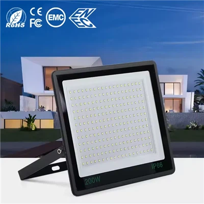 Lampu Banjir LED IP66 Tahan Air - 10W-300W, DC 12V-220V, Lampu Proyektor Luar Ruangan Portabel