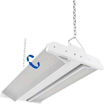 Lampu LED 200W, 27000LM, 5000K, dengan rentang tegangan 0-10V dan output cahaya 135LM/W.