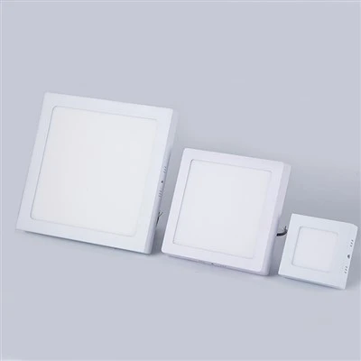 Lampu Panel LED 6W 12W Permukaan Dipasang Persegi
