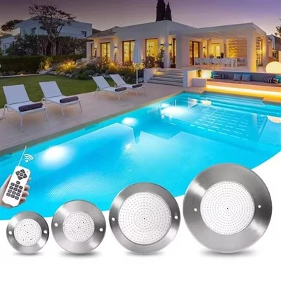 Lampu Kolam LED Bawah Air RGB Baja Tahan Karat Tahan Air