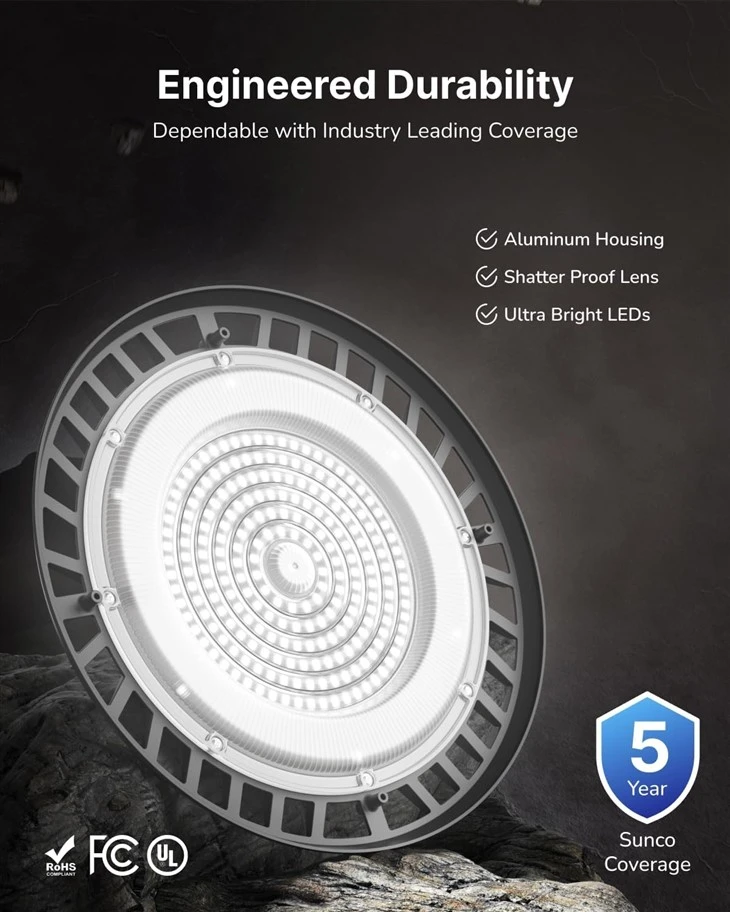 UFO LED High-Up Light 5000k Ultra-Bright Commercial Workshop Light factory
