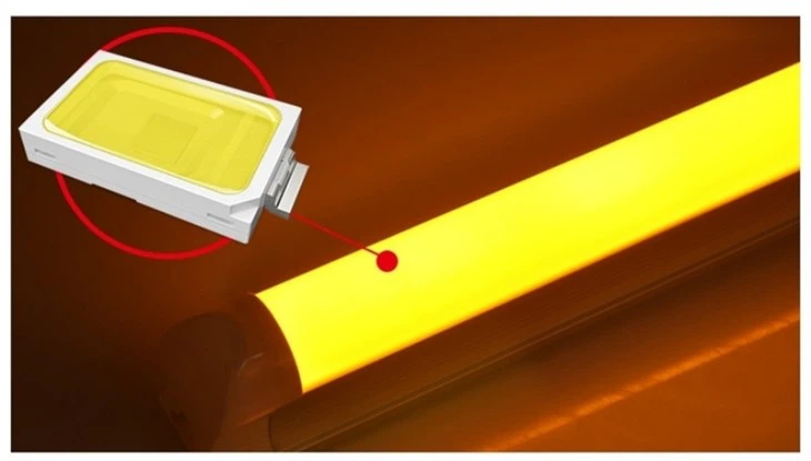 Lampu Tabung Led T8 Kaca Dalam Ruangan Kaca Tabung Led Tahan Serangga UV Kuning Anti-